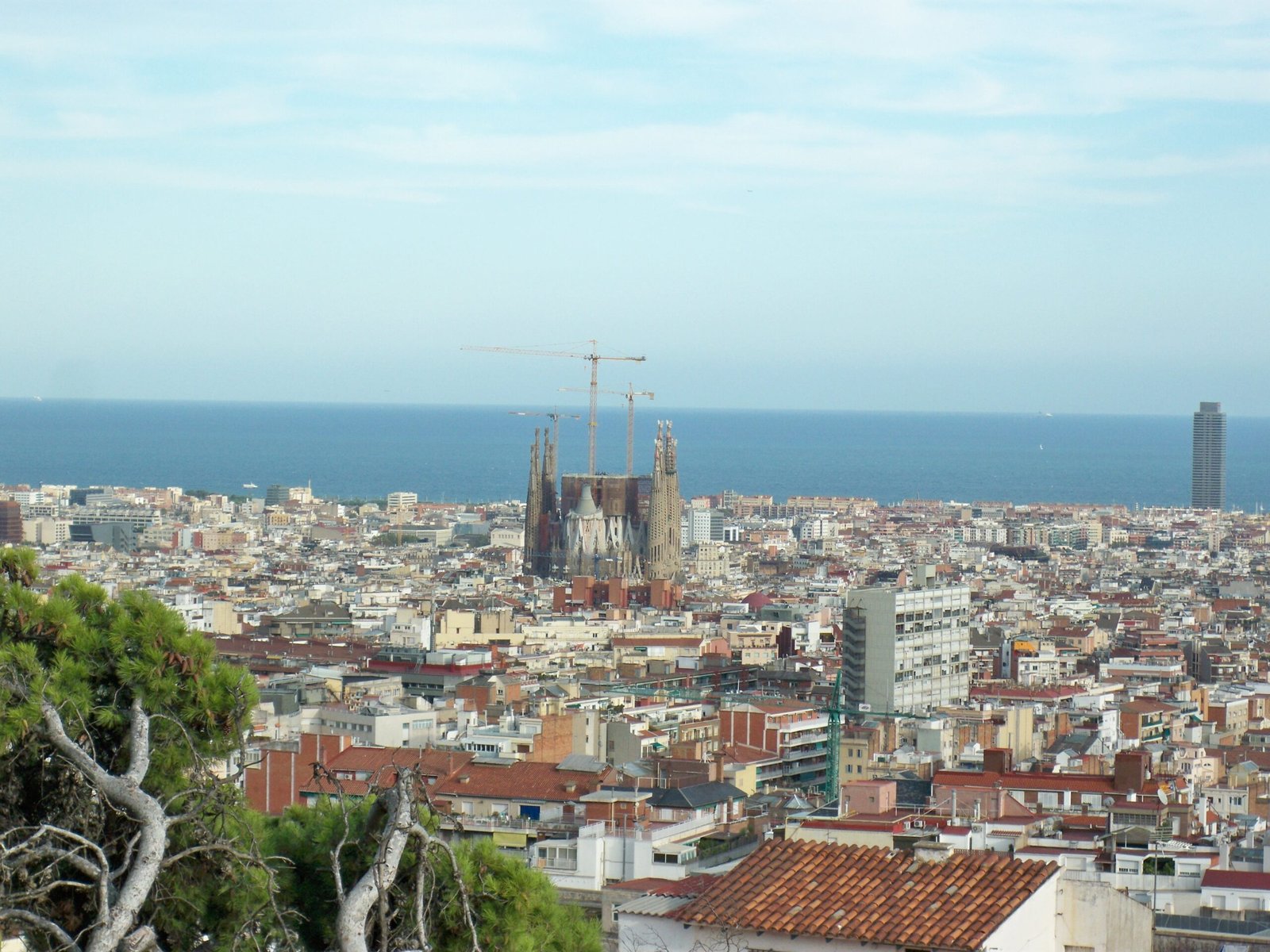 Foto aérea de Parque Güell en Barcelona